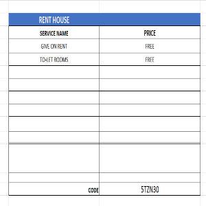 Rate list